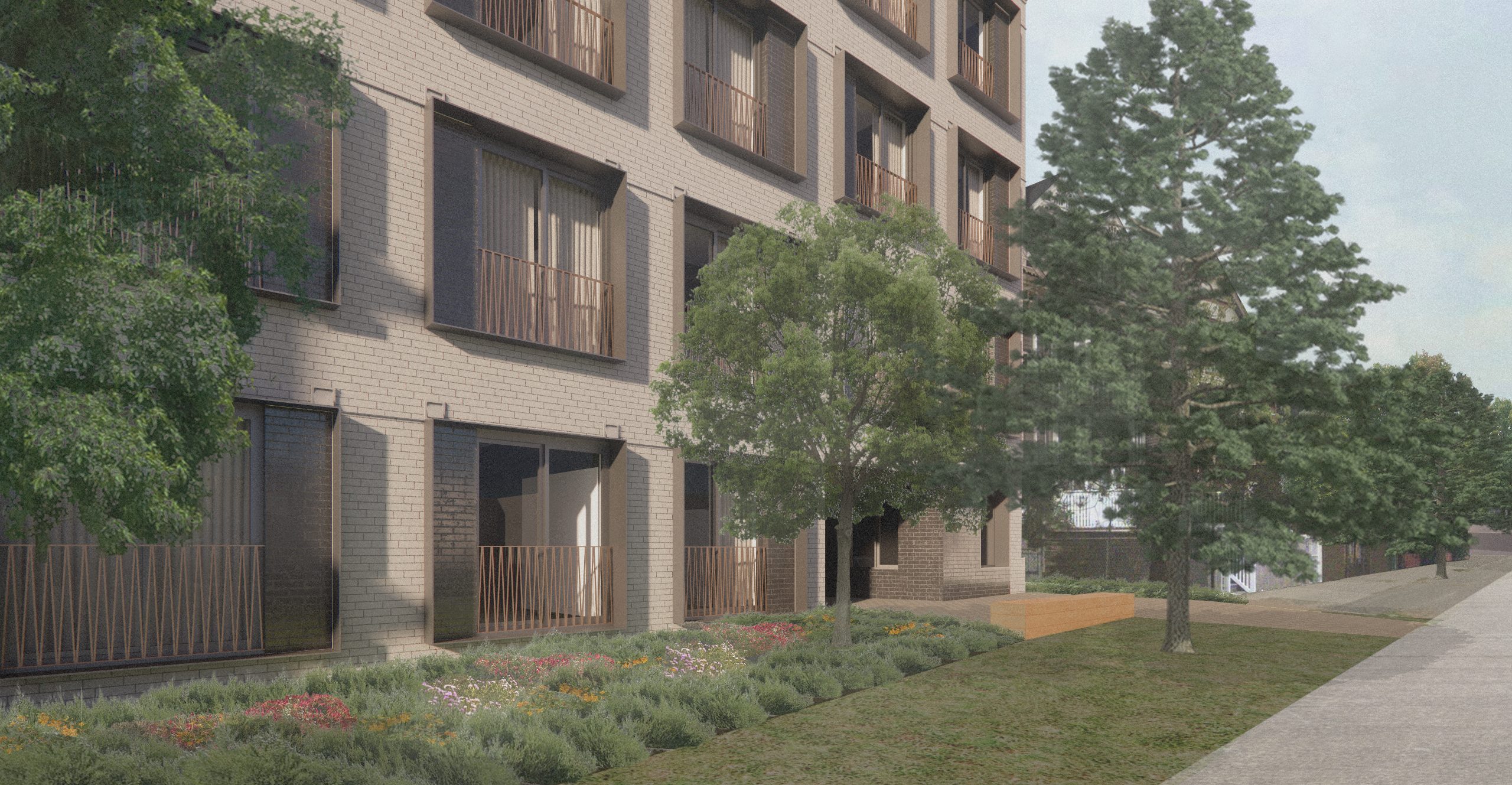 Pender — render of completed building