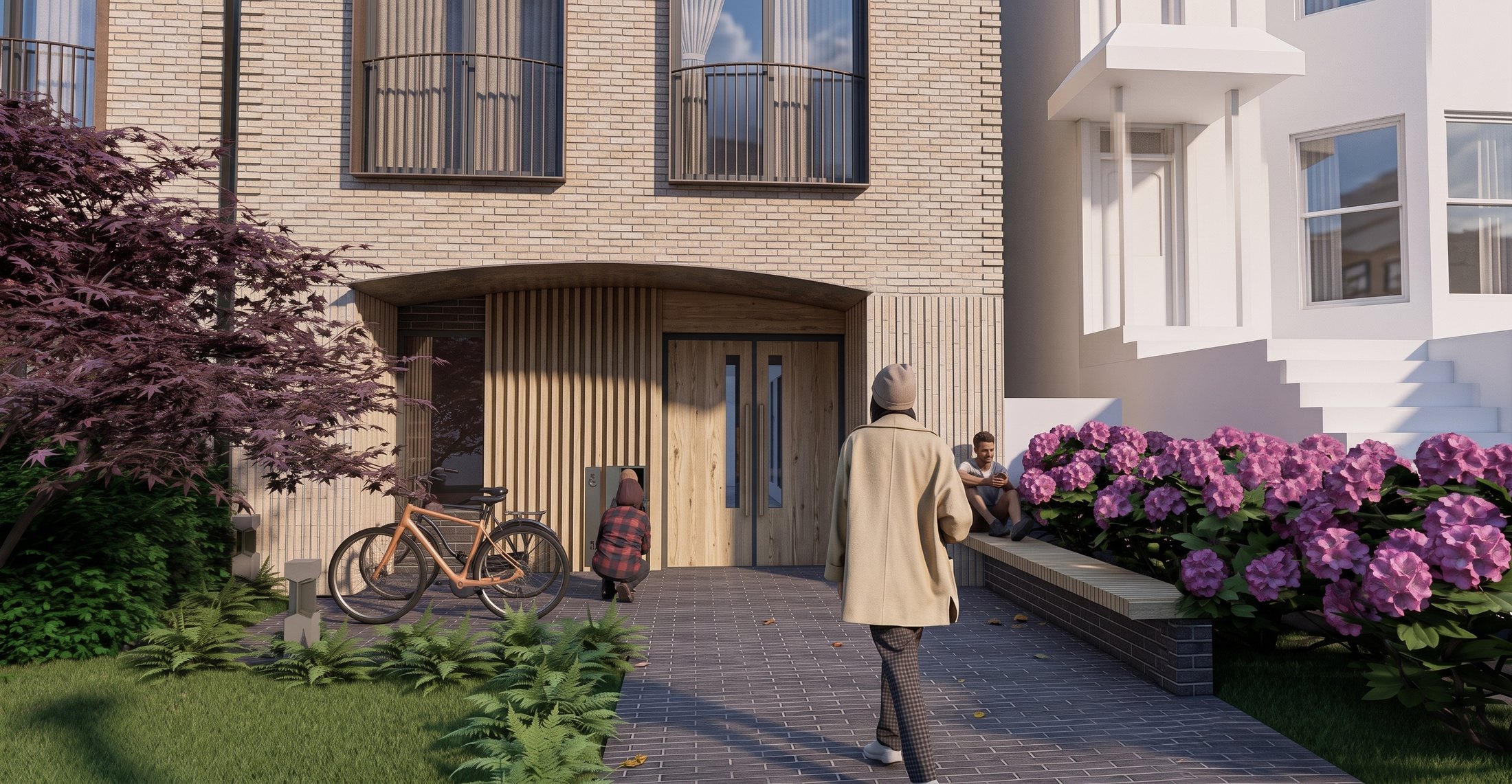 Powerhouse X entry and street presence render