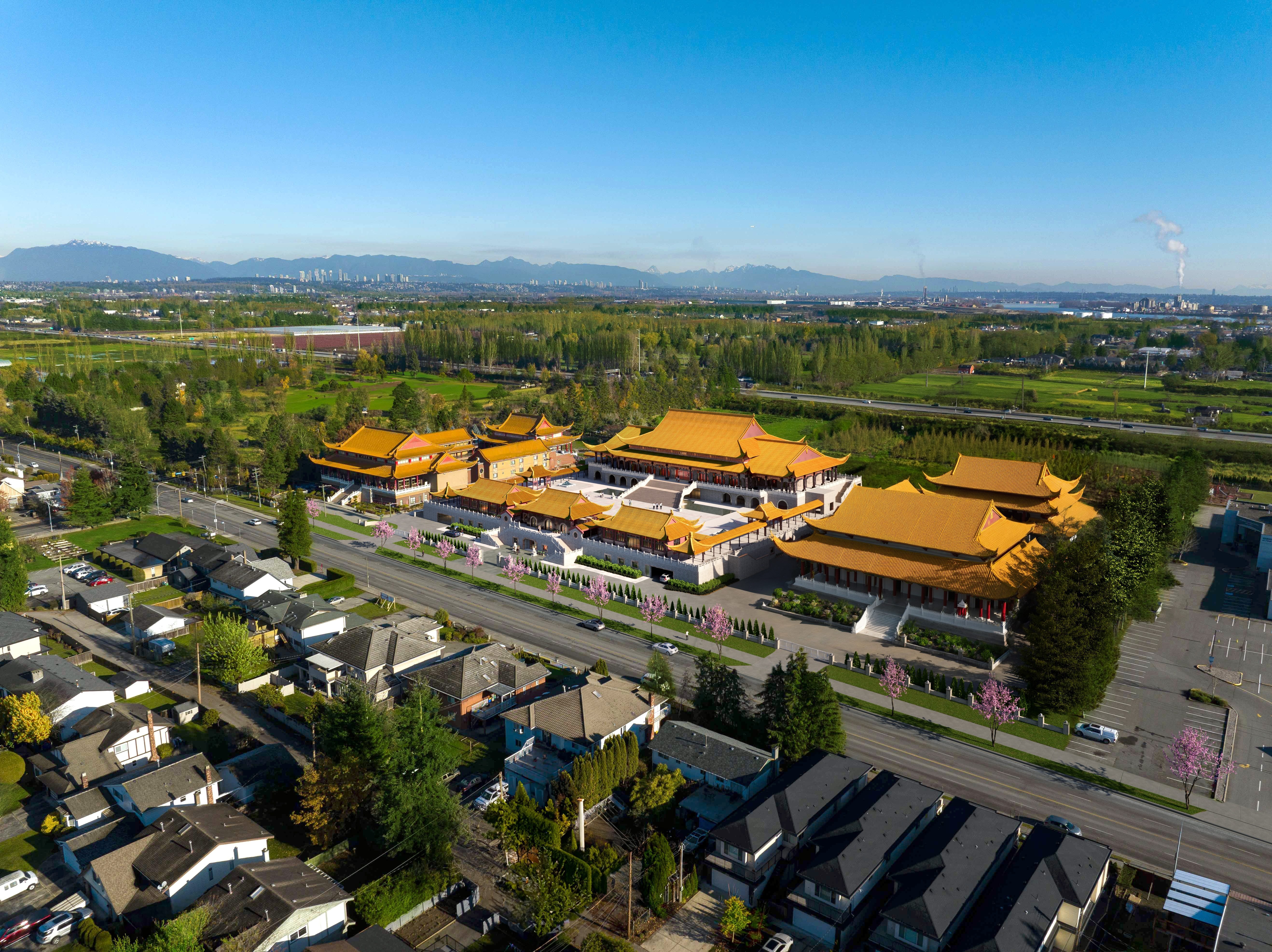 Lingyen Mountain Temple — aerial concept