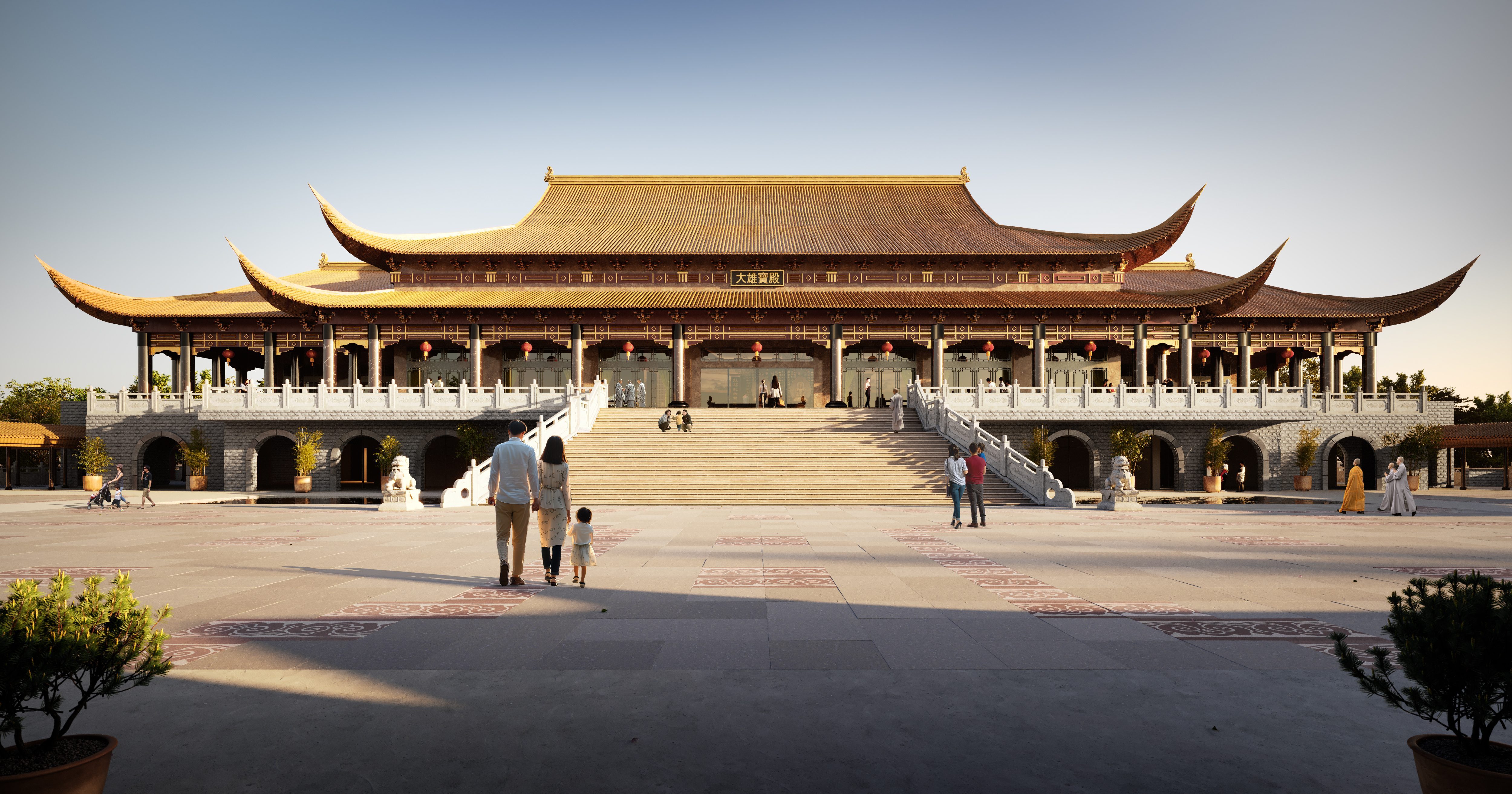 Ceremonial courtyard